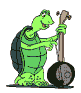 черепаха-музыкант...играет на котрабасе